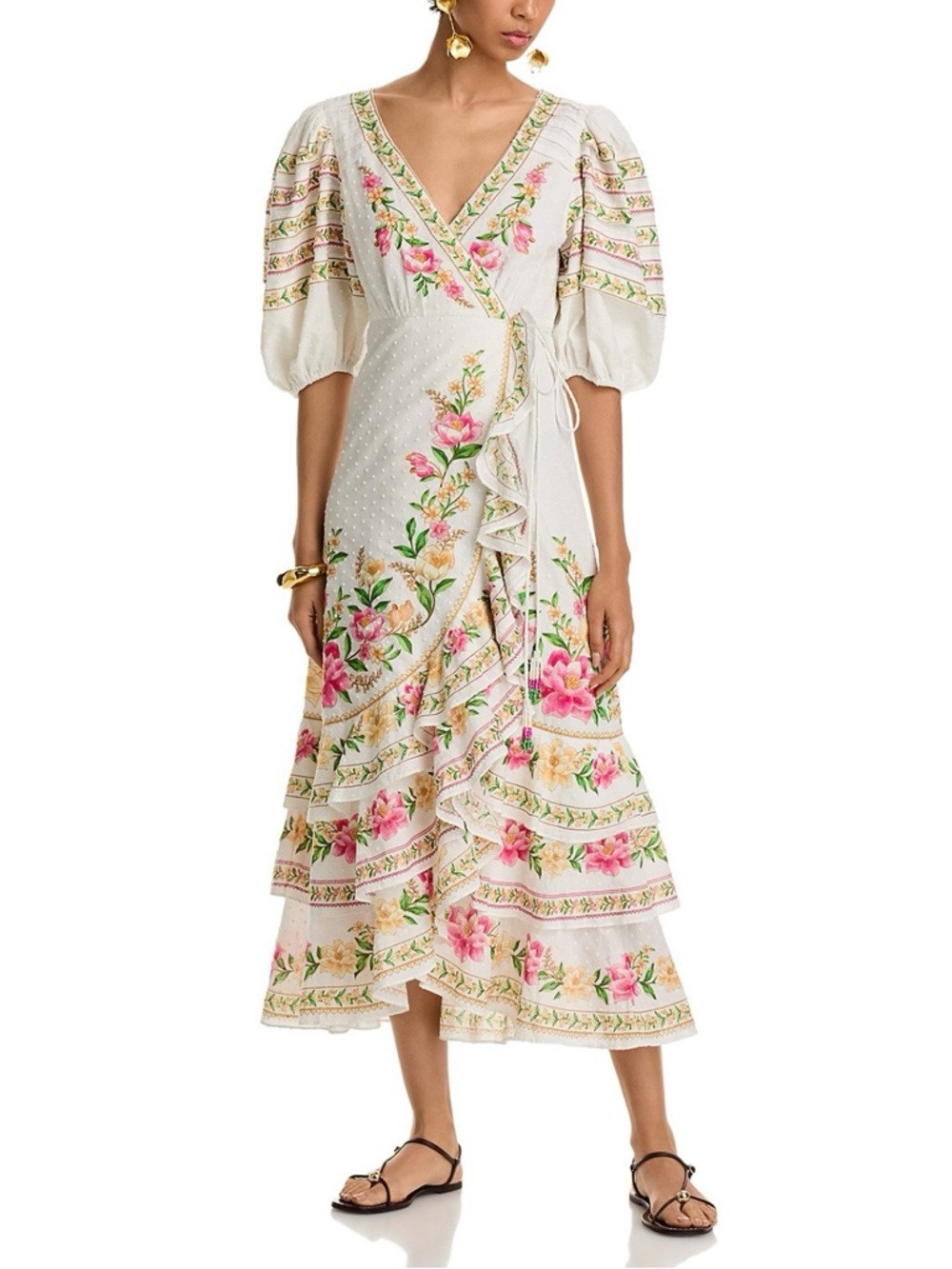 FARM Rio Palm Dream Midi Wrap Dress, Size XS, NWT 🇧🇷 | Poshmark