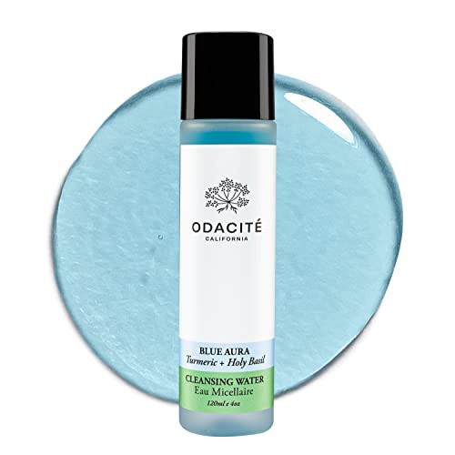 ODACITE Odacité Facial Cleanser with Foam - Blue Aura Cleansing Water Facial Wash with Neem, Holy Basil & Turmeric - No-Rinse Micellar Water Removes Pollution, Impurities & Makeup, 4.0 fl. Oz | Amazon (US)