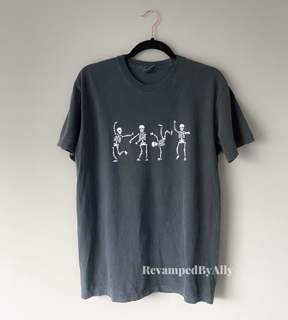 Dancing Skeletons T-shirt / Comfort Colors / Oversized - Etsy | Etsy (US)