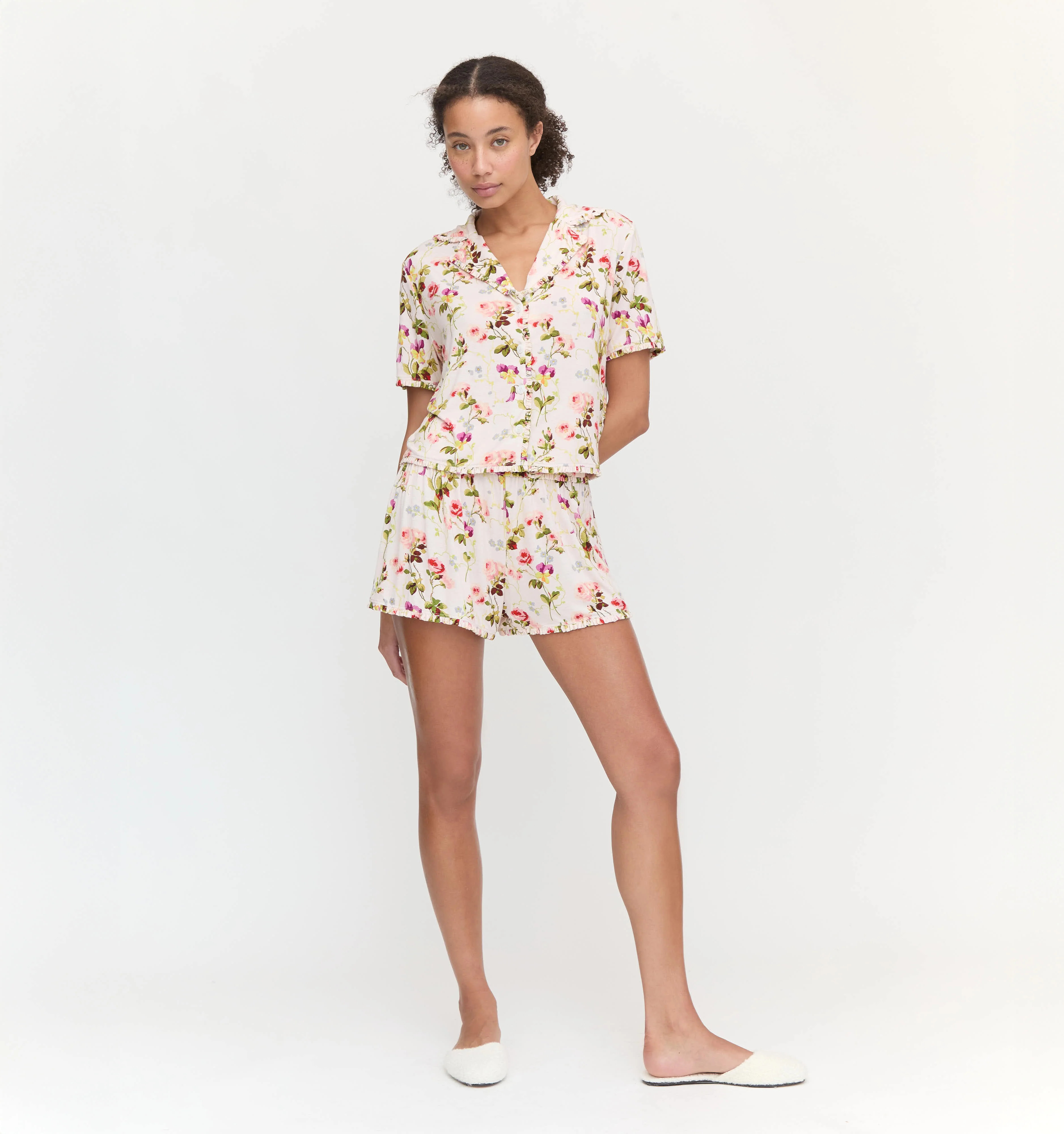 The Paige Pajama Set - Pink Bluebonnet | Hill House Home US