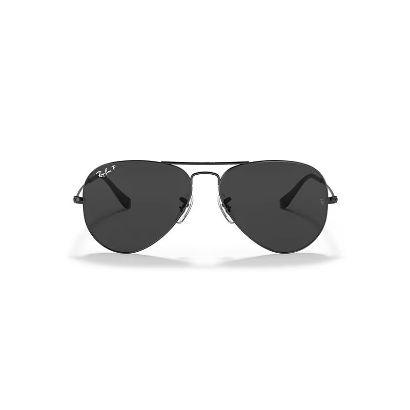 Ray-Ban Aviator Total Black Sunglasses Black Frame Black Lenses Polarized 58-14 | Ray-Ban (US)
