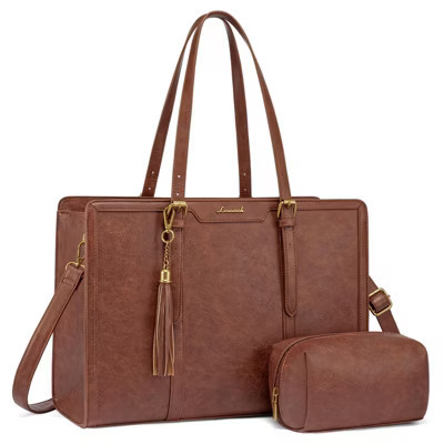 Laptop Bag for Women Vintage Work Tote Bag 15.6 inch Large Capacity Computer Purse with Clutch for Teacher | Target