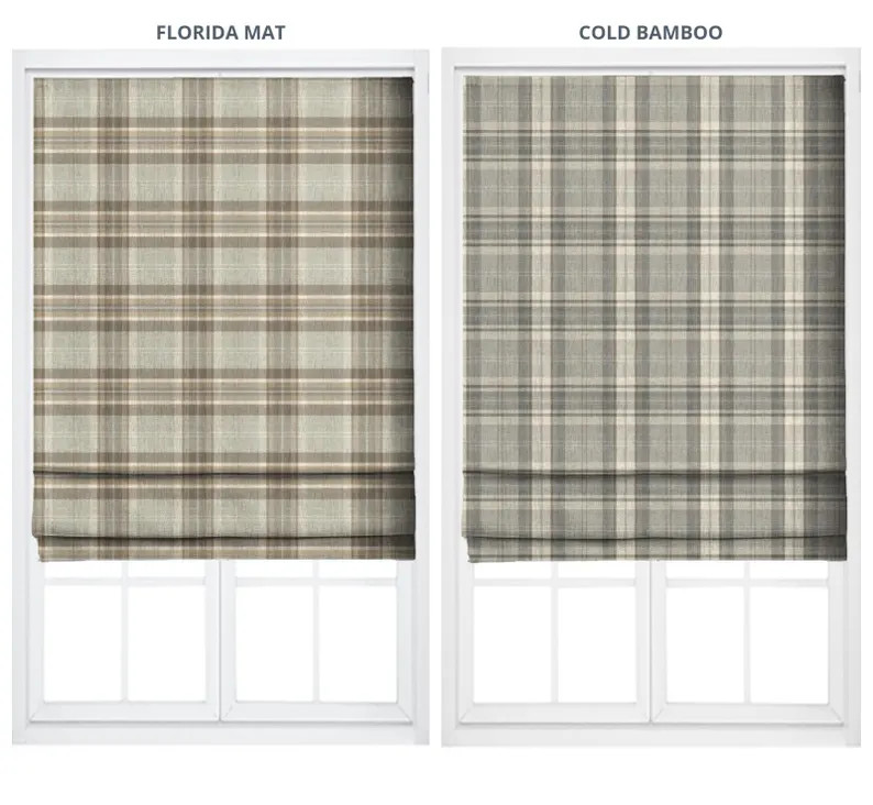 Tartan Plaid Checkered Roman Shades. Custom Size Window Blinds for Kitchen, Bedroom, Living, Bath... | Etsy (Global)