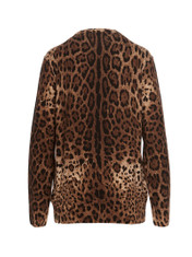 Dolce & Gabbana Animal Print Knit Sweater | Cettire Global