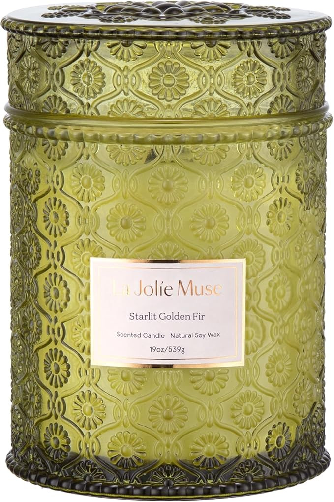 LA JOLIE MUSE Fir & Cedarwood Candle, Christmas Candles for Home Scented, Holiday Candle Gifts fo... | Amazon (US)
