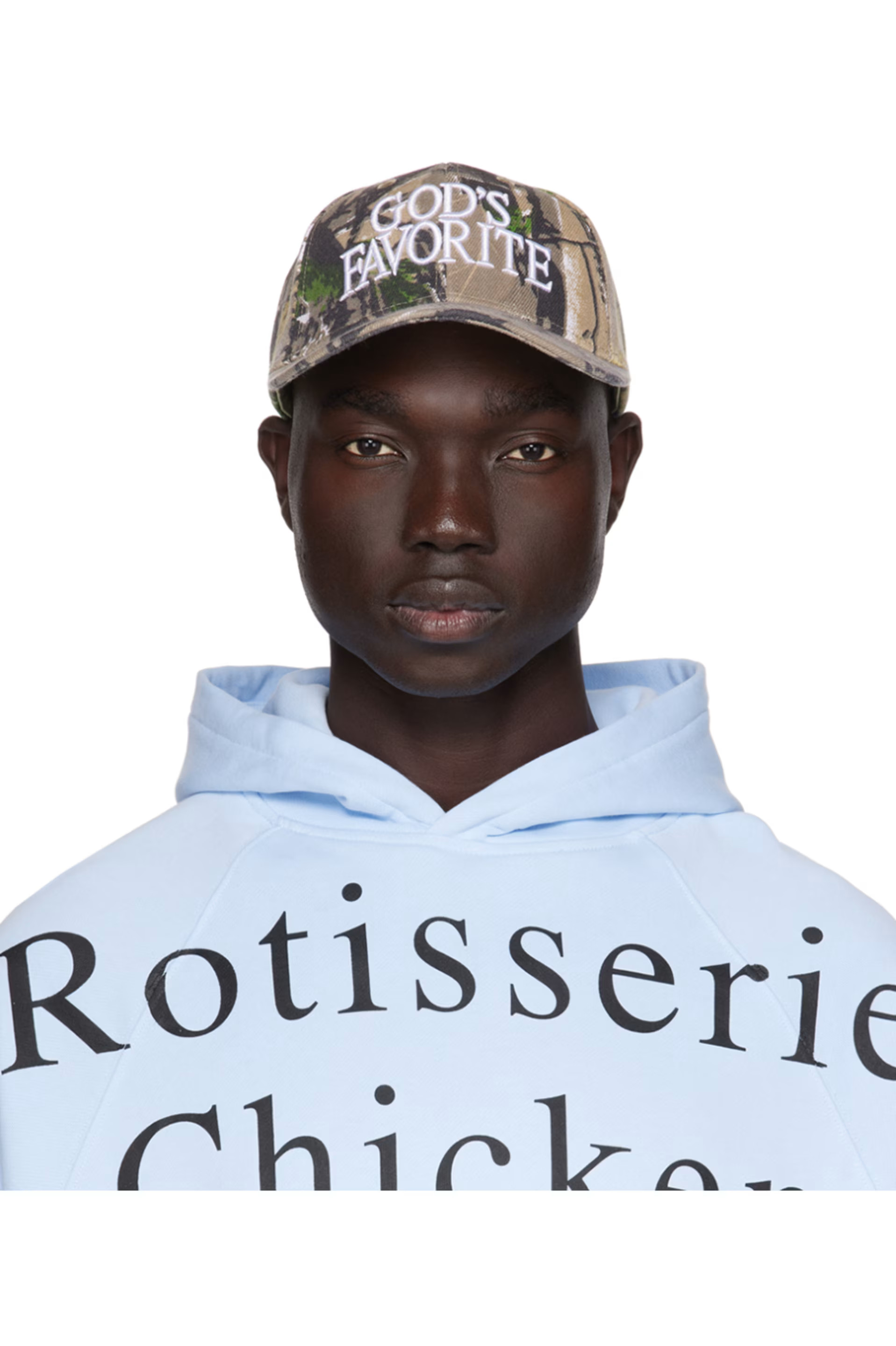 SSENSE Exclusive Brown & Green 'God's Favorite' Cap | SSENSE