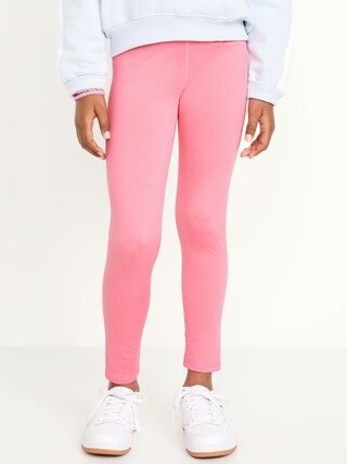High-Waisted PowerPress 7/8-Length Leggings for Girls | Old Navy (CA)