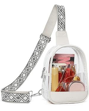 CLUCI Clear Bag for Stadium Events, Clear Bag Purses for women Crossbody Transparent, Crossbody P... | Amazon (US)