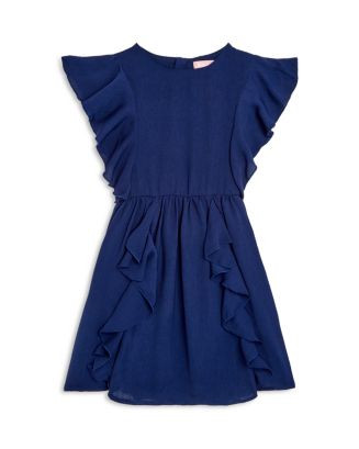 Girls' Ruffled Crepe Dress - Little Kid, Big Kid | Bloomingdale's (US)