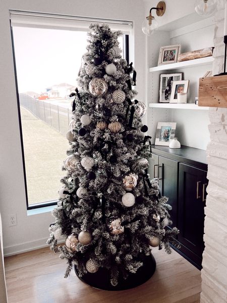 Black and champagne Christmas tree decor and ornaments 

#LTKGiftGuide 

#LTKHoliday #LTKSeasonal