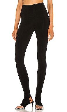 Norma Kamali Legging With Footie in Black from Revolve.com | Revolve Clothing (Global)