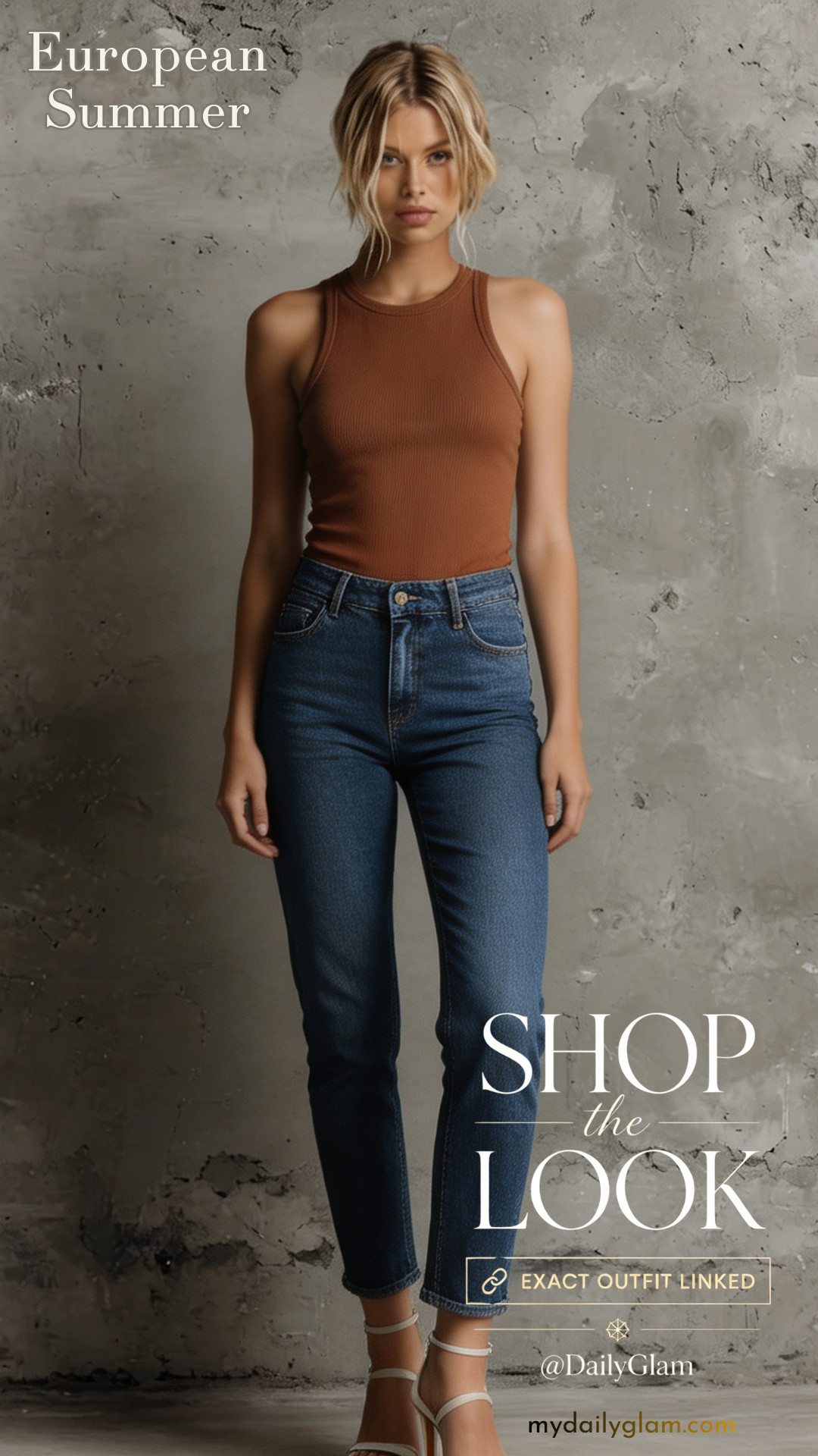 Timeless Neutral Summer Casual Outfit | Ribbed Tank + Slim Cropped Denim

#MinimalistFashion #SummerCasualOutfit #CapsuleWardrobe 

 #LTKootd #LTKOver40 #LTKWorkwear