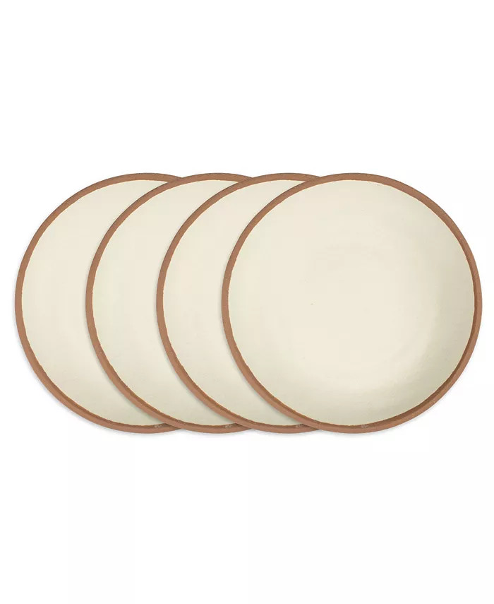 Q Squared Potter Terracotta Melaboo 4-Pc. Dinner Plate Set & Reviews - Dinnerware - Dining - Macy... | Macys (US)