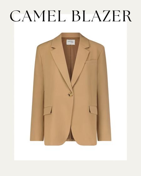 Camel boyfriend blazer. Fit is relaxed/slightly oversized #blazer #workwear #MAYSON 

#LTKworkwear #LTKstyletip