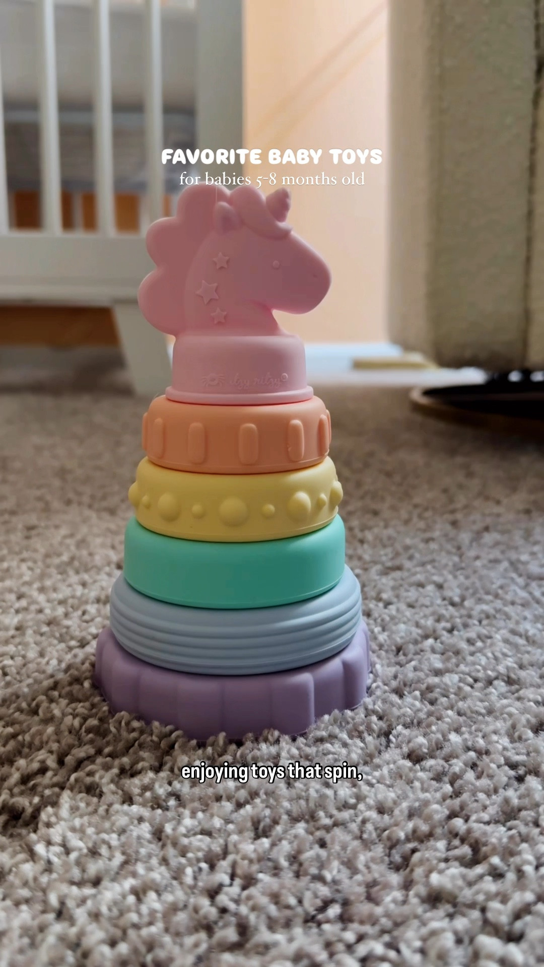 At 5 to 8 months, babies become much more interactive with toys and might even be sitting or crawling. They’re exploring cause and effect, discovering that things can be hidden, and enjoying toys that spin, move, stack, as well as simple puzzles and books

Here are our most loved toys from 5-8 months 🧸✨ 

#LTKBaby #LTKFindsUnder50 #LTKGiftGuide