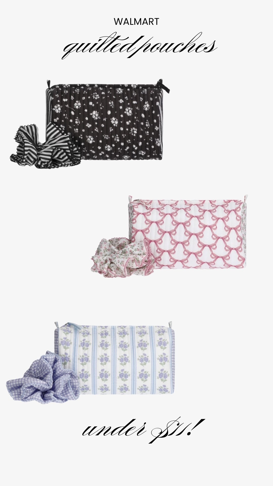Love these quilted pouches! Vera Bradley look for less! 

#LTKSeasonal