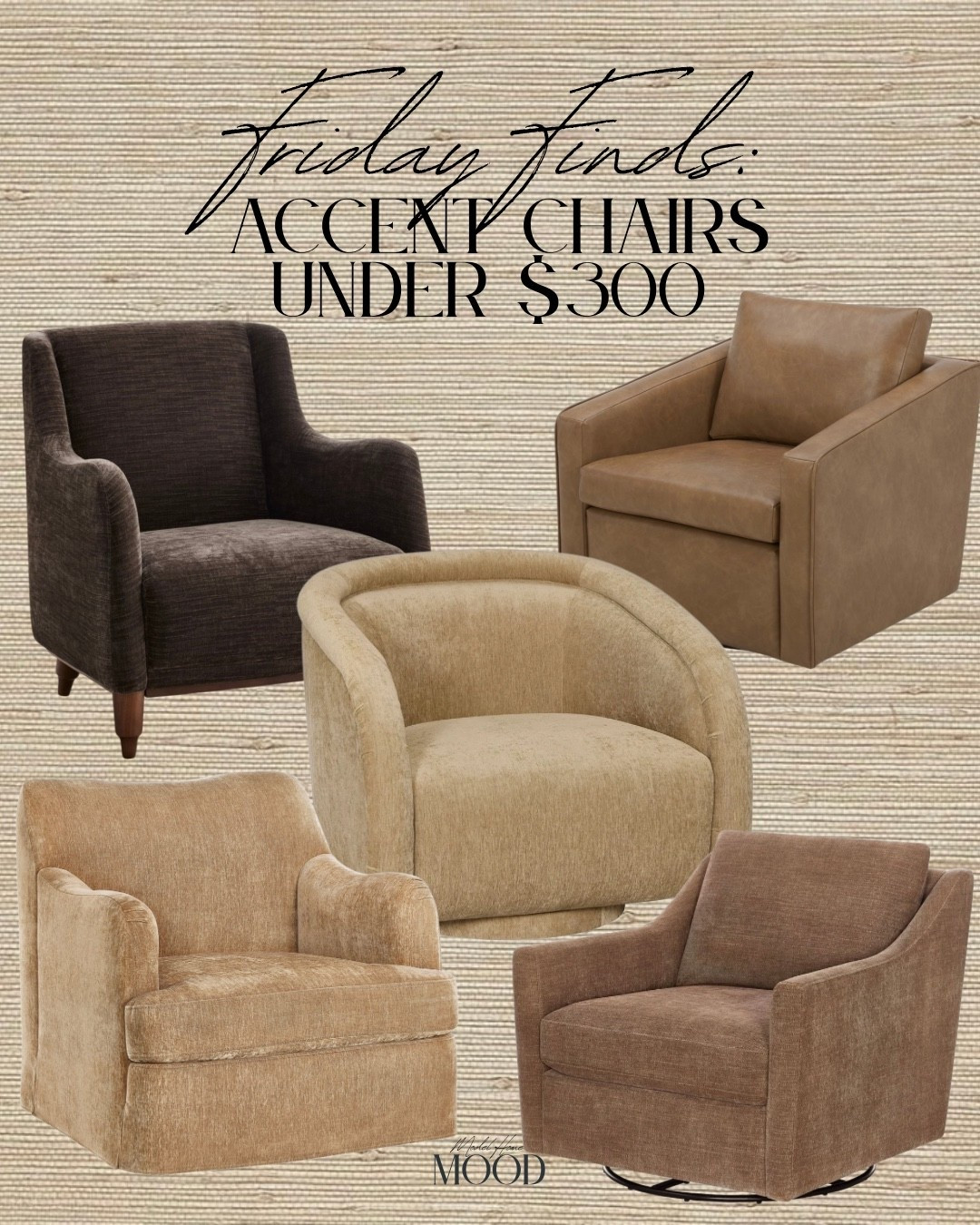 Friday Finds! ✨ Neutral accent chairs all under $300 from Walmart! 👀

#LTKHome