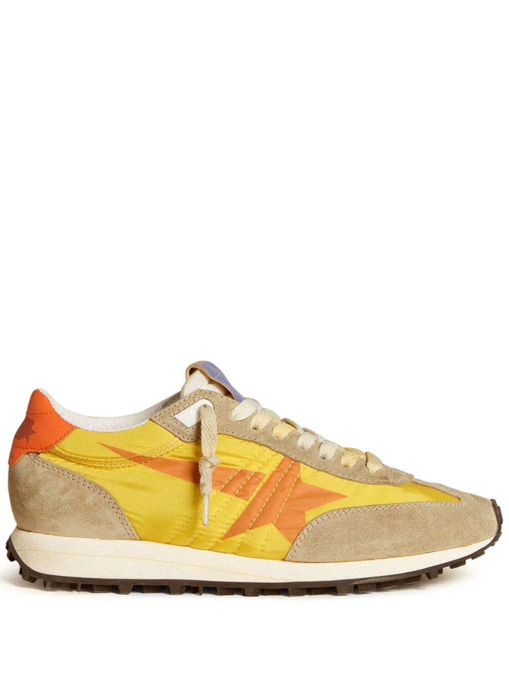 Golden Goose Marathon panelled sneakers - Yellow | Farfetch Global