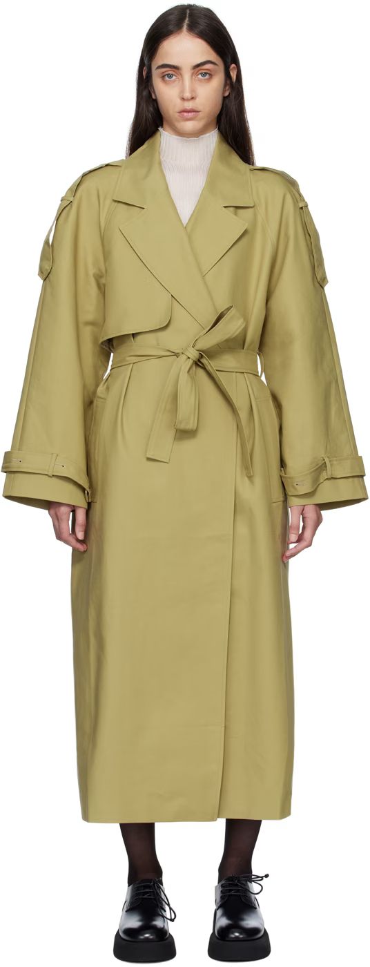 The Frankie Shop
                 
                Beige Suzanne Trench Coat
                
   ... | SSENSE