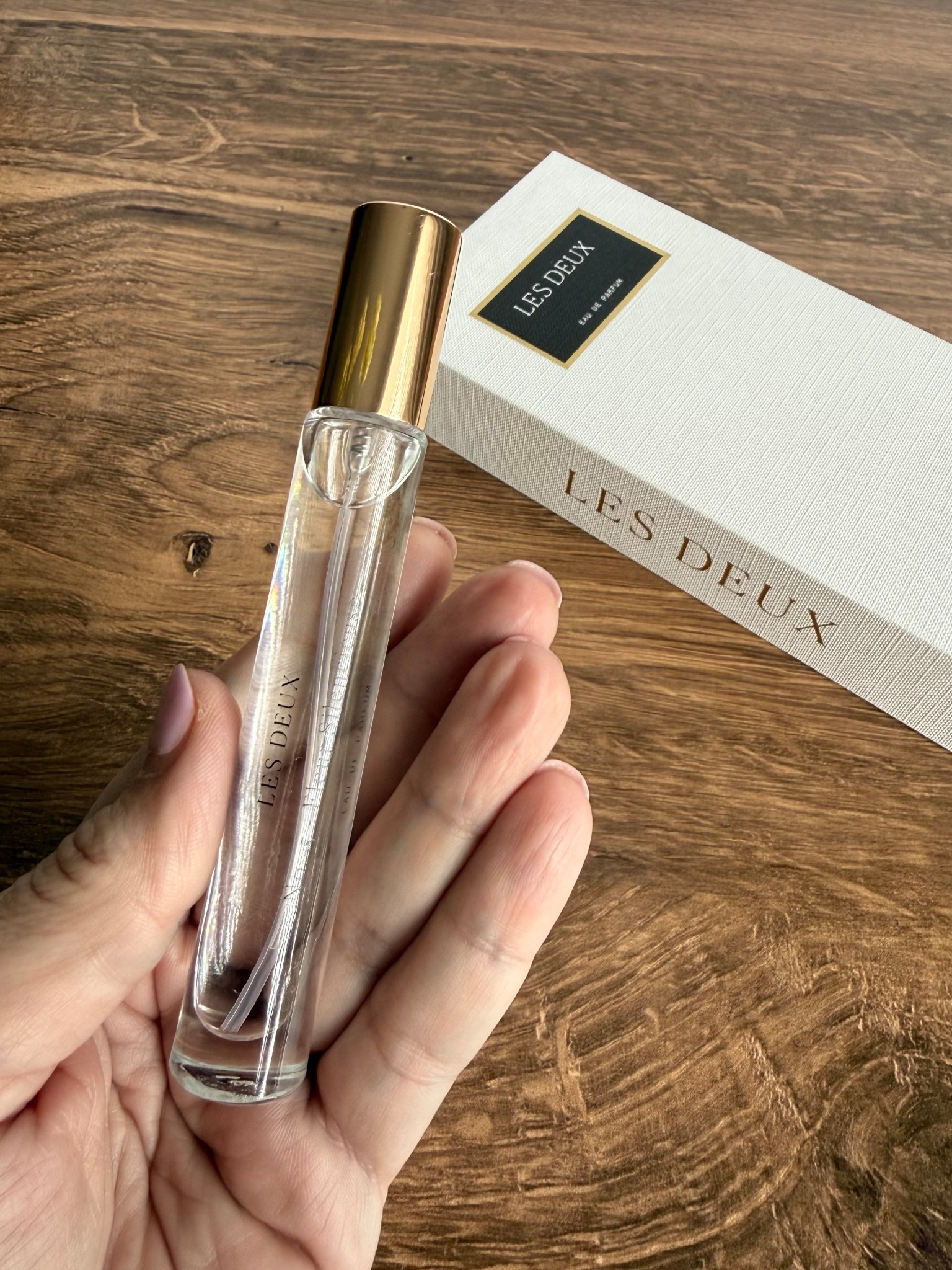 This is one of those little things that makes everyday life feel a bit more…Parisian ✨

I’ve been keeping this Les Deux No. 5 travel perfume in my bag and it’s become my go-to before heading out the door or stepping into a café, dinner, or even just errands that I want to feel a little more put together for.

It’s soft, feminine, and clean with neroli, tuberose, sandalwood, and musk—nothing overpowering, just that effortless “you smell really good” kind of fragrance.

Easy upgrade, but it changes the whole mood.

You can use code TRAVEL20 for 20% off if you want to try it 👇 #ad @Les Deux Fragrances 

#LTKMothersDay #LTKSaleAlert #LTKTravel
