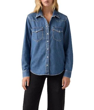 Levi's� Long Sleeve Ultimate Denim Western Shirt - XL | Dillard's