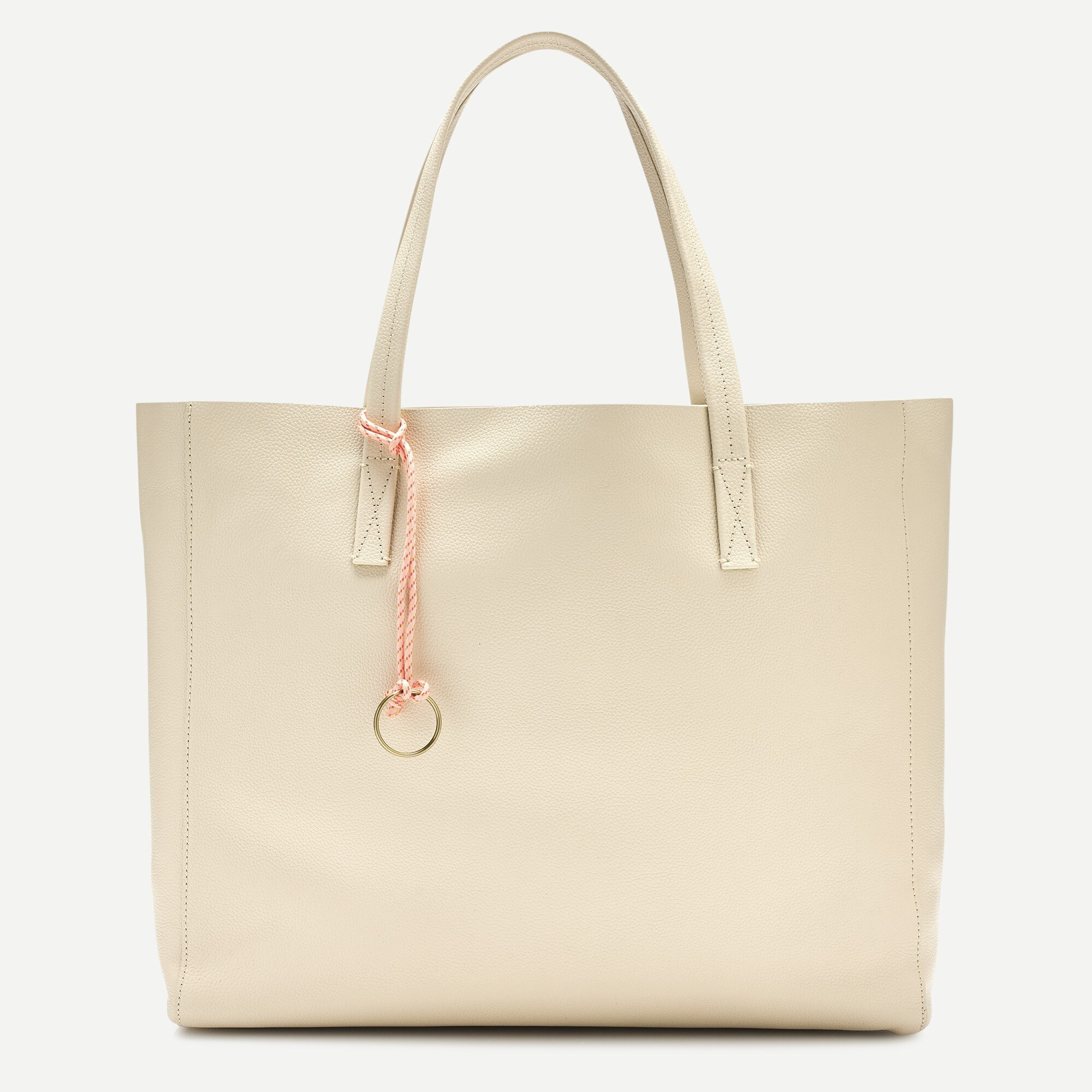 Large carryall tote in pebbled leather | J. Crew US