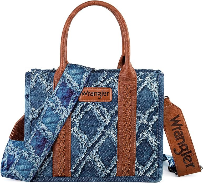 Wrangler Aztec Tote Bag for Women Boho Shoulder Purses and Handbags | Amazon (US)
