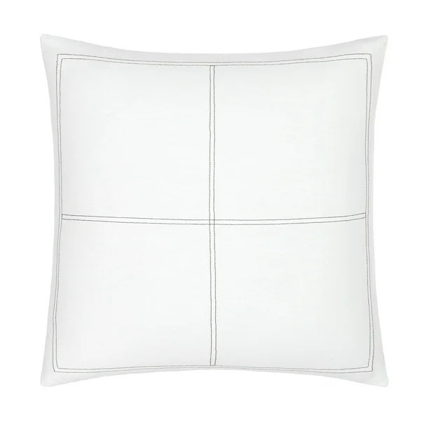 Gap Home Contrast Stitch Decorative Square Throw Pillow White 20" x 20" | Walmart (US)