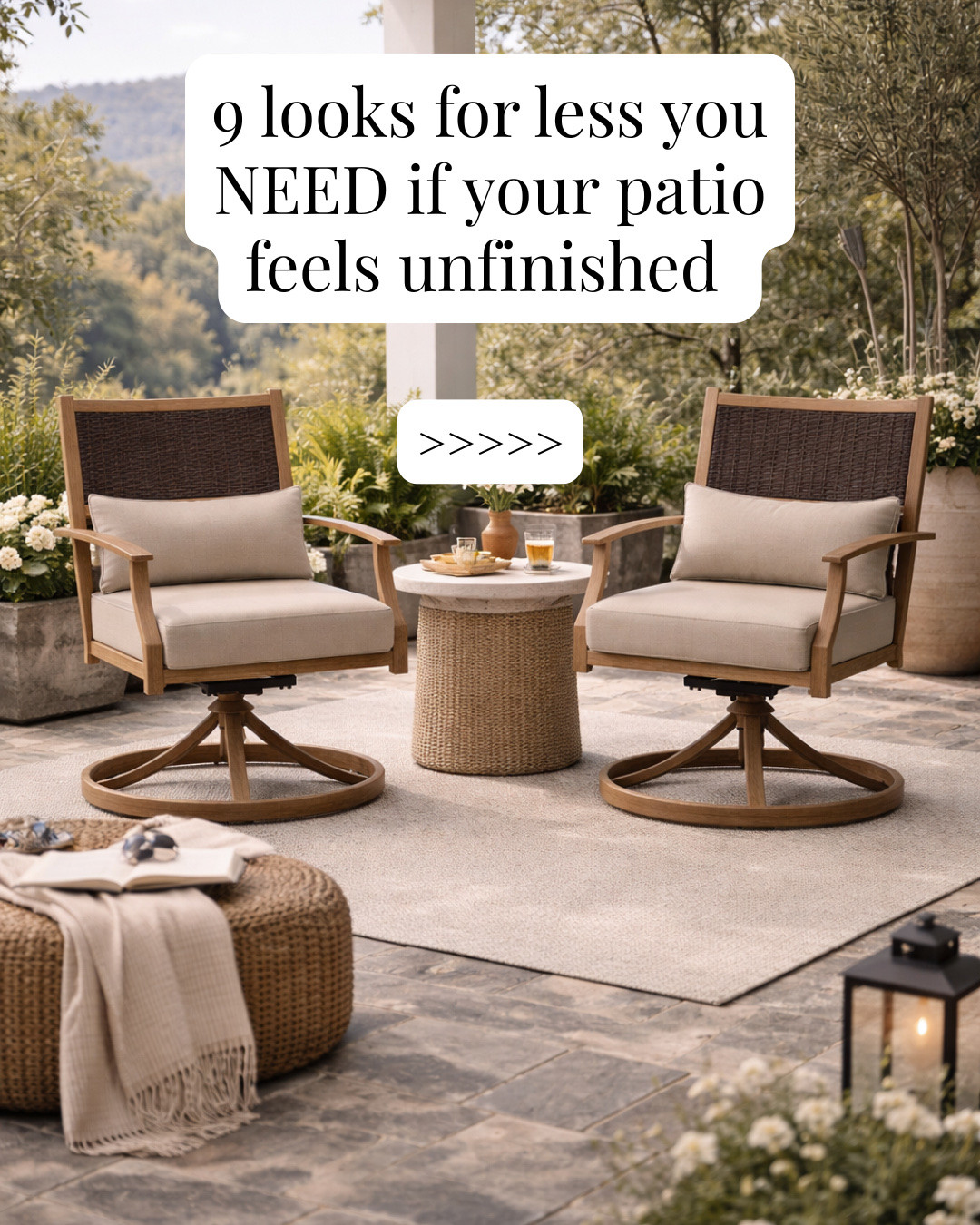 Omg so obsessed with these finds! If your space is feeling unfinished these are so good! The fountain instantly elevates any outdoor space! Comment WAL032 for links!