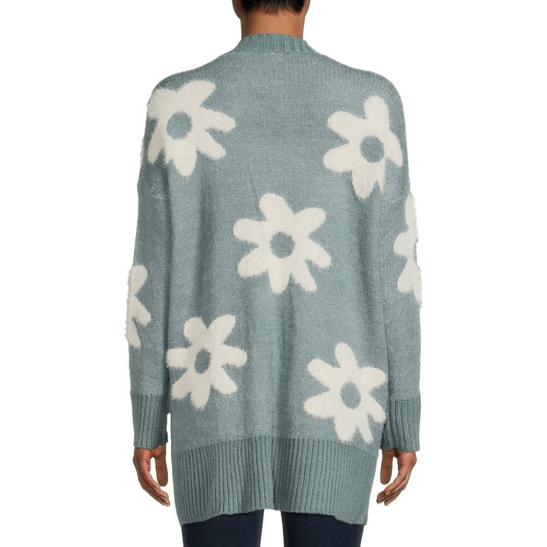 Dreamers by Debut Womens Print Cardigan Long Sleeve Sweater | Walmart (US)