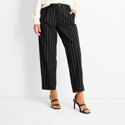 Women's Mid-Rise Front Pleated Pants - Future Collective™ with Kahlana Barfield Brown B... | Target