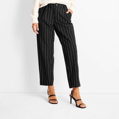 Women&#39;s Mid-Rise Front Pleated Pants - Future Collective&#8482; with Kahlana Barfield Brown B... | Target