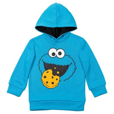 Sesame Street Baby Boys' Graphic Fleece Hooded Sweatshirt Cookie Monster Blue 24 Months | Target