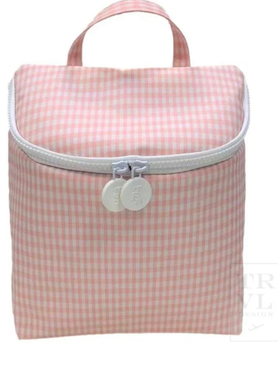 TAKE AWAY INSULATED BAG - Taffy Gingham | Lovely Little Things Boutique