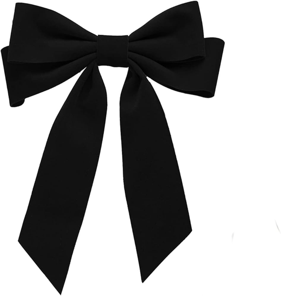 Black Velvet Hair Bow Clips Alligator Clips for Hair Bows Hair clips for Women Girls French Barre... | Amazon (US)