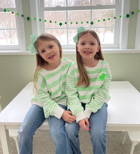 Cute St Patrick’s Day garland and sweatshirts 🍀

#LTKkids #LTKfamily #LTKSeasonal