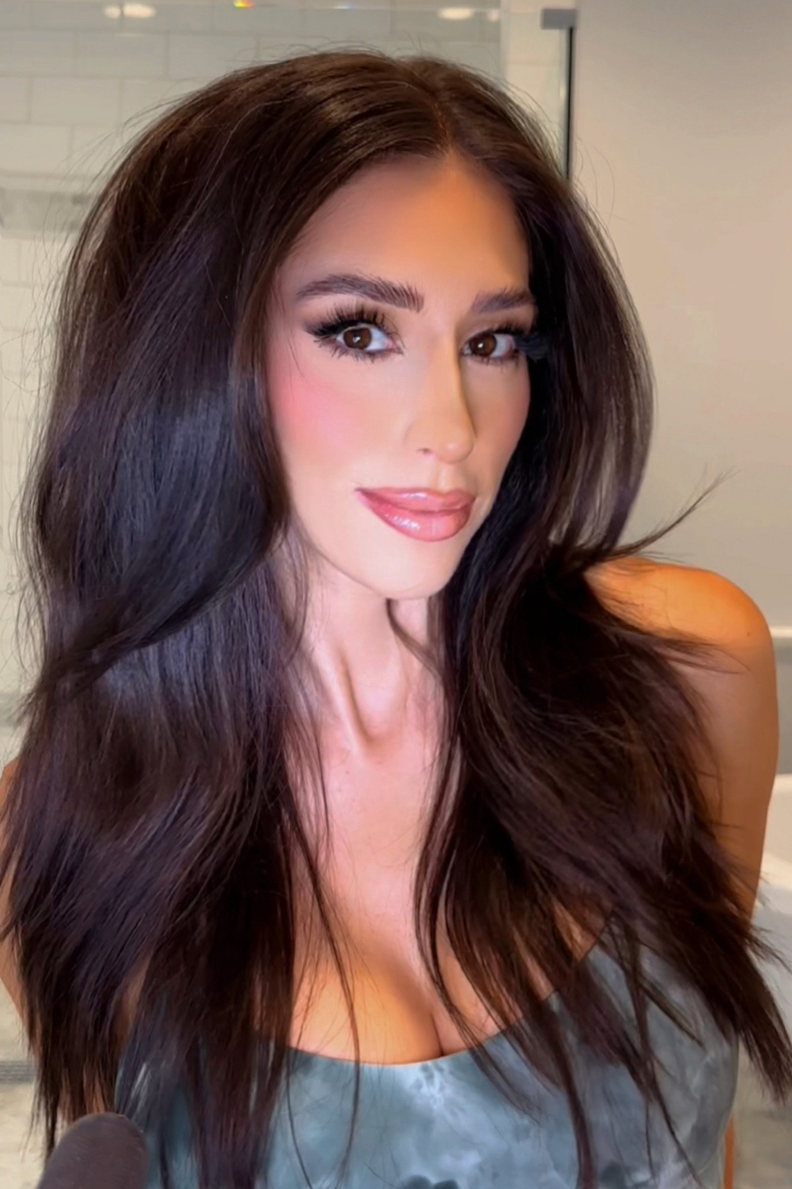 GRWM makeup lashes are lybre lashes number 6  #makeup #beauty 