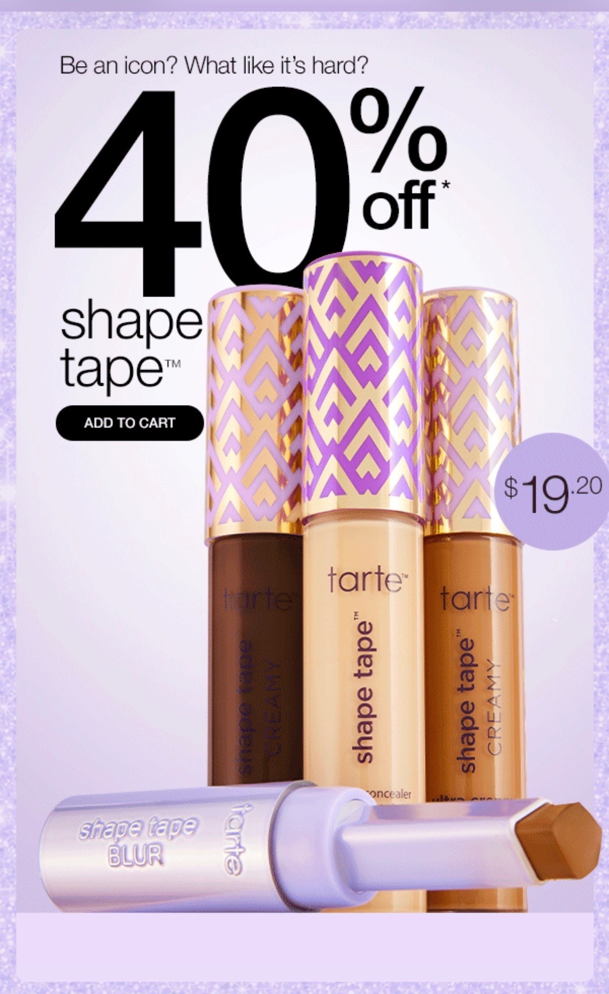40% off shape tape!! 

#LTKBeauty #LTKgrwm #LTKSaleAlert