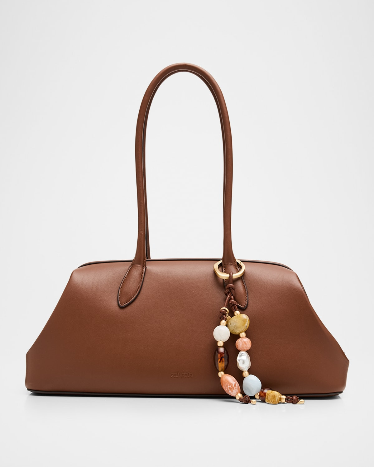 Raia Leather Satchel Shoulder Bag | Neiman Marcus