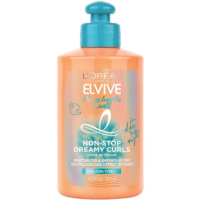 L'Oreal Paris Elvive Dream Lengths Curls Non-Stop Dreamy Curls leave-in conditioner, Paraben-Free... | Amazon (US)