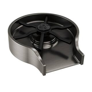 Delta 4 in. Metal Glass Rinser in Black Stainless GR250-KS - The Home Depot | The Home Depot