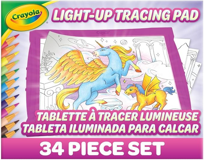 Crayola Light Up Tracing Pad - Pink, Writing & Drawing Art Kit for Kids, Kids Toys & Games, Traci... | Amazon (US)