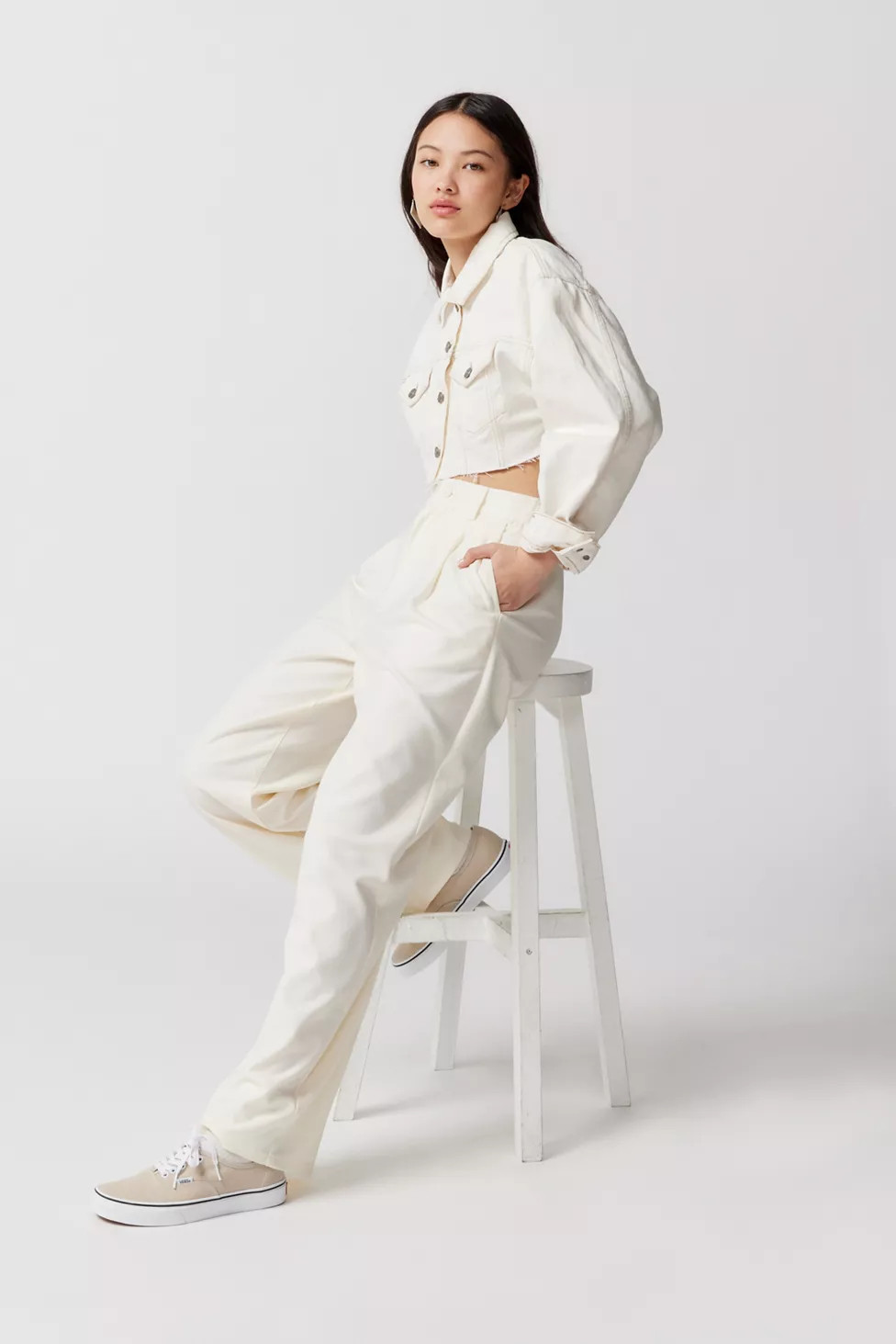 UO Helena Menswear High Rise Trouser Pant | Urban Outfitters (US and RoW)