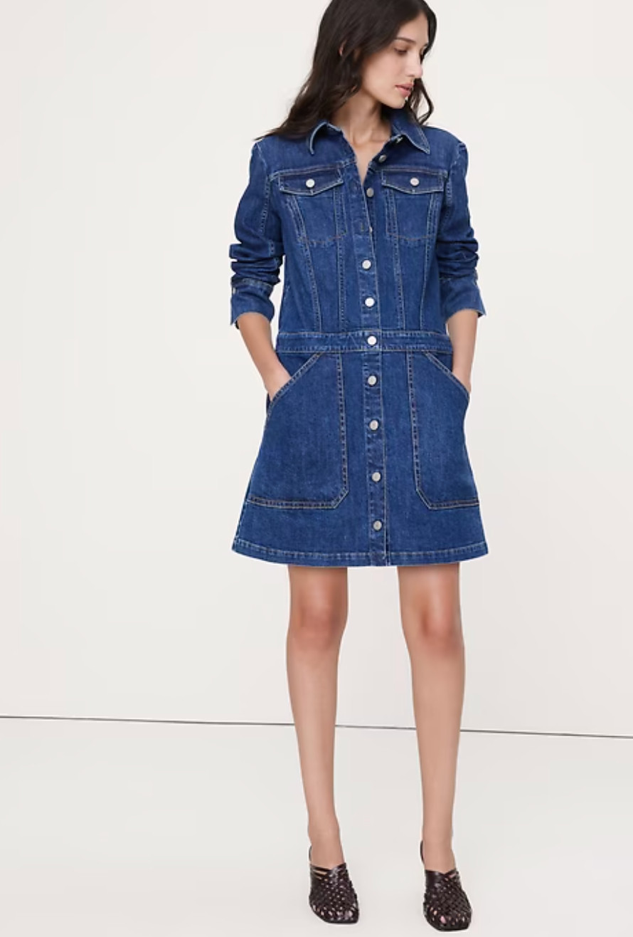 Denim dress

@bananarepublic spring style, jean dress, @oldnavy @loft @paige @vici 

 #LTKdayinmylife #LTKOver40 #LTKMidsize