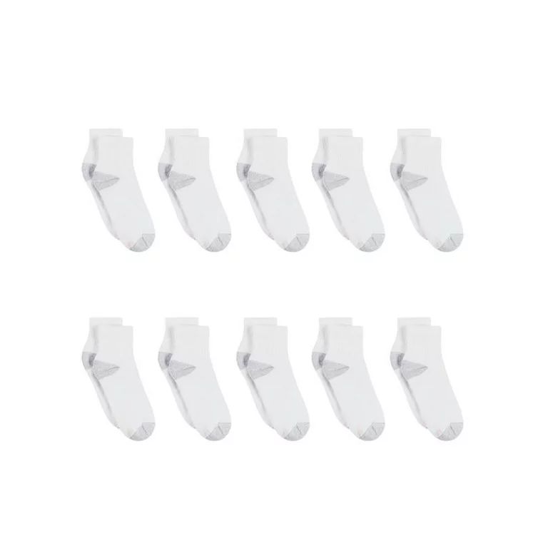 Hanes Women's Cushion Comfort Ankle Socks, 10-Pair Value Pack - Walmart.com | Walmart (US)