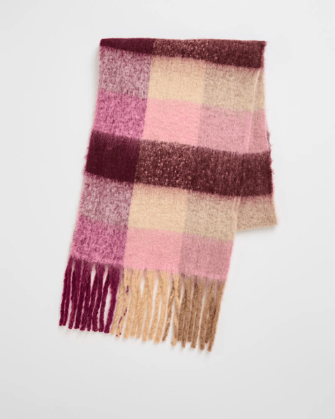 Brushed Check Scarf - Pink | Target AU