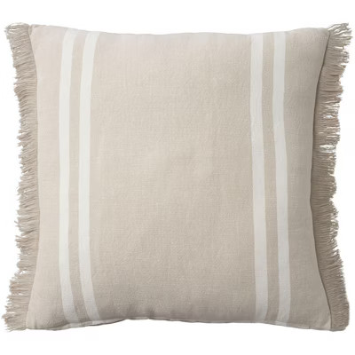 Mina Victory Lifestyle Cotton Linen Stripes Indoor Throw Pillow | Target