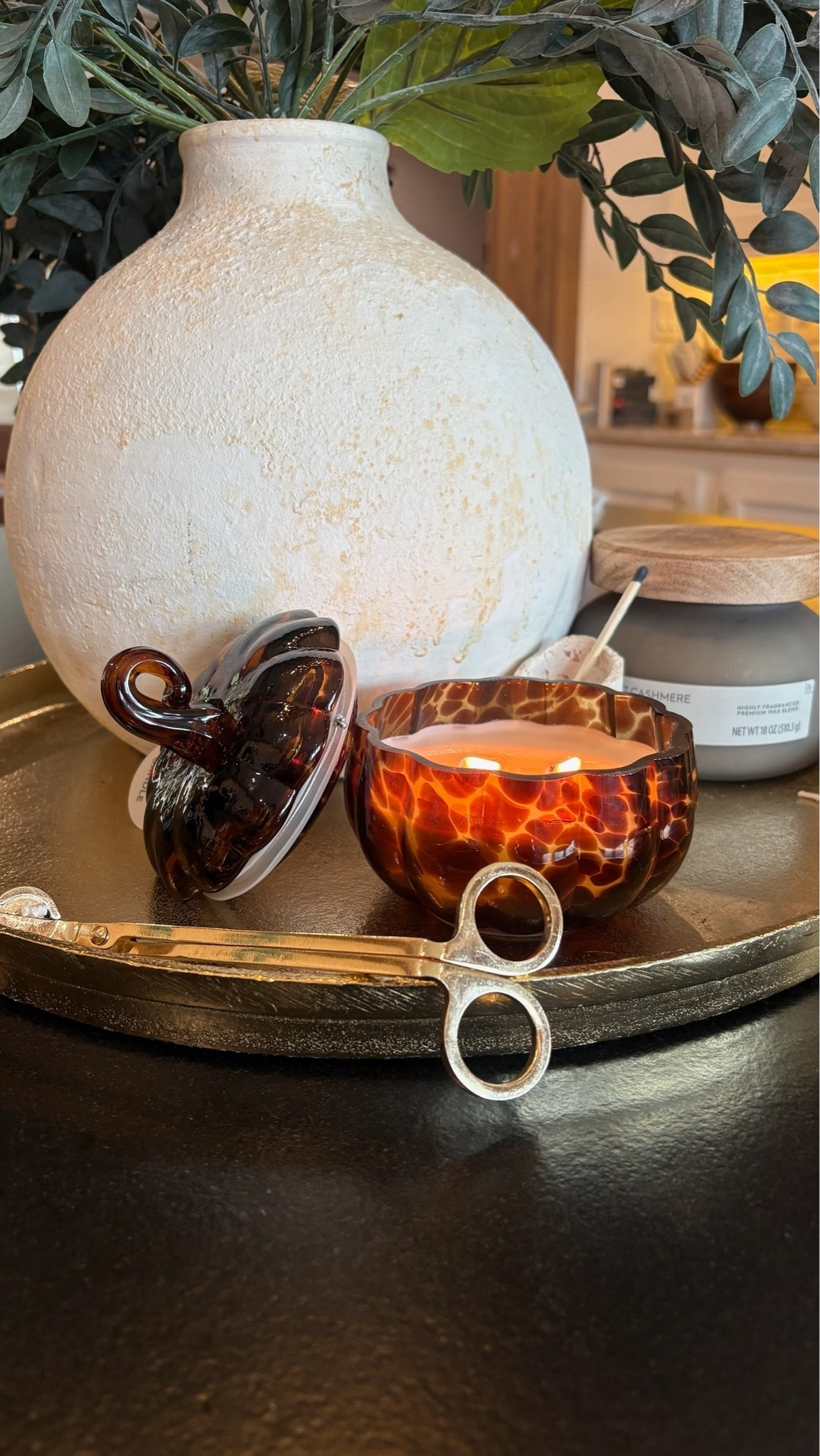 The cutest pumpkin candle from Walmart! Will absolutely be using this as a little jewelry dish once I burn through it!

#LTKHome #LTKSeasonal