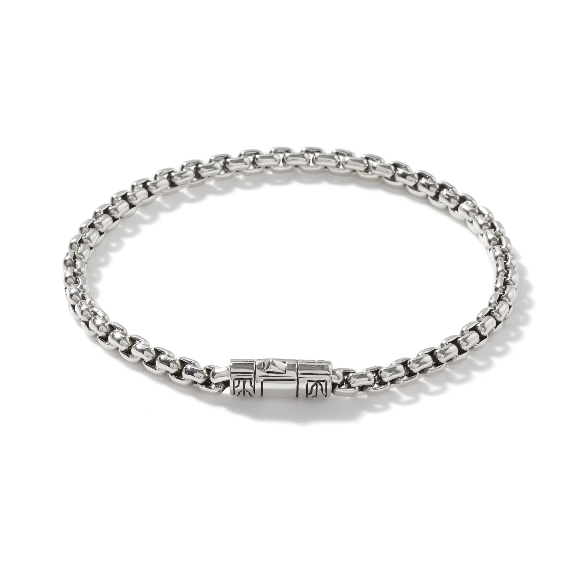 Box Chain Bracelet, Sterling Silver, 4MM|BM90264 | John Hardy