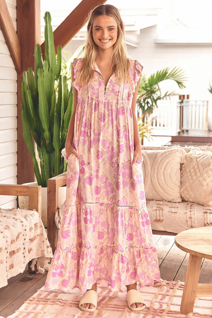 Tilda - Evolet Maxi Dress | Salty Crush